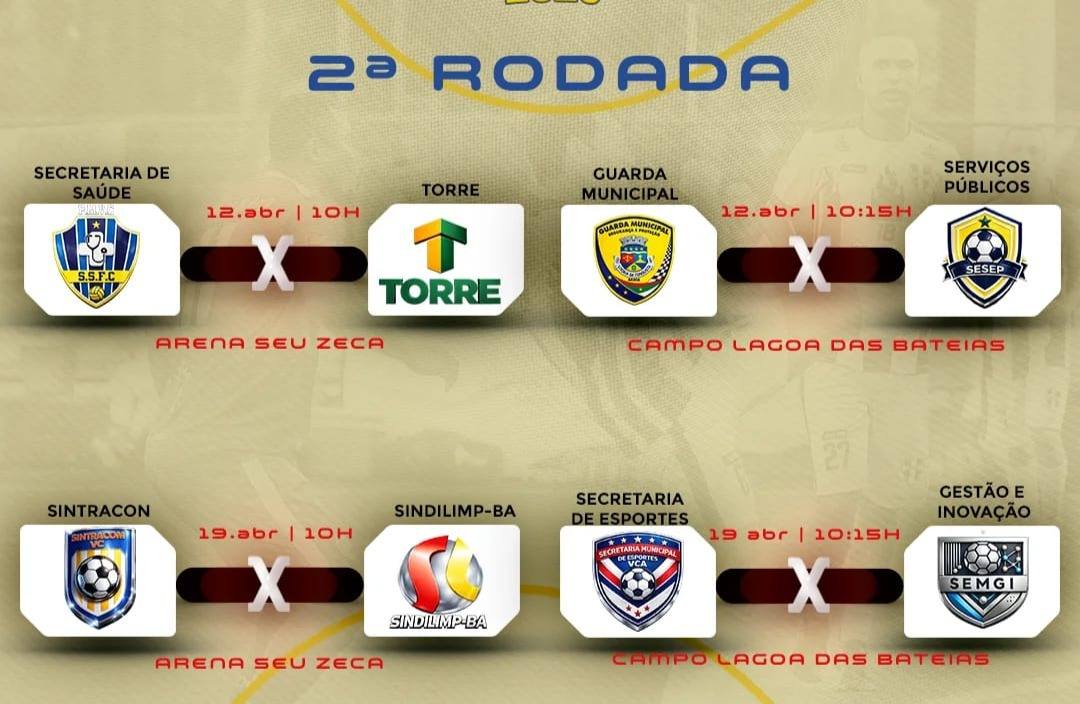Campeonato dos Servidores movimenta Lagoa das Bateias e Arena Seu Zaca com jogos da segunda rodada