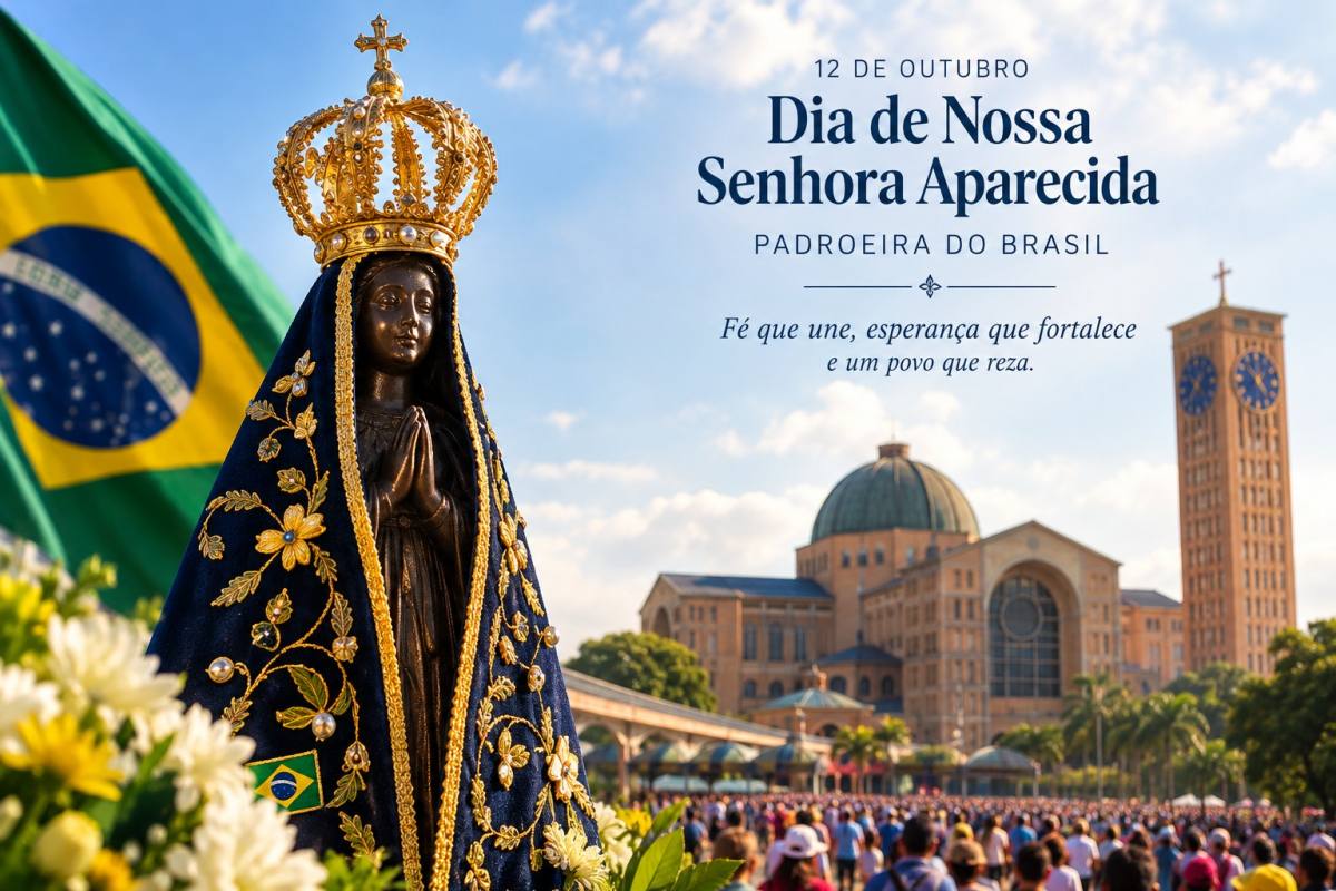 12 de outubro: Dia de Nossa Senhora Aparecida, padroeira do Brasil